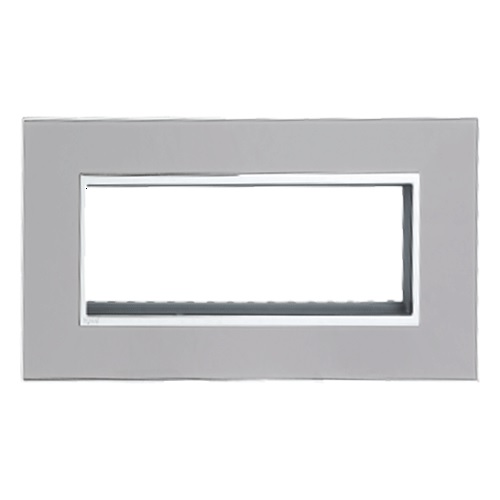 Legrand Arteor Mirror Taupe Cover Plate With Frame, 8 M, 5764 05